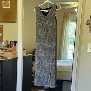 Studio I Black and White Patterned Maxi Dress